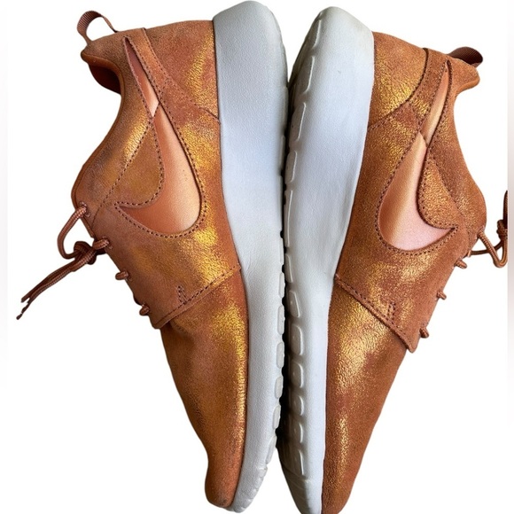 Nike Roshe One Premium Lace Up Athletic‎ Shoes Metallic Tawny Bronze Orange- 7.5 - Picture 5 of 11